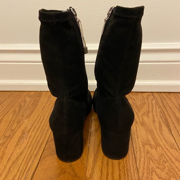 Schutz Black Stretch Lupe Ankle Booties - Picture 6 of 8